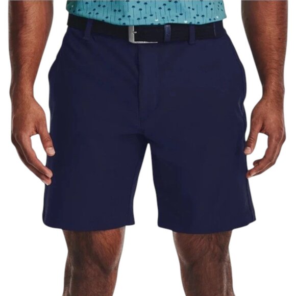 Under Armour Iso-Chill Golf Shorts Men's Size 38 Navy Blue NWT - Picture 1 of 16